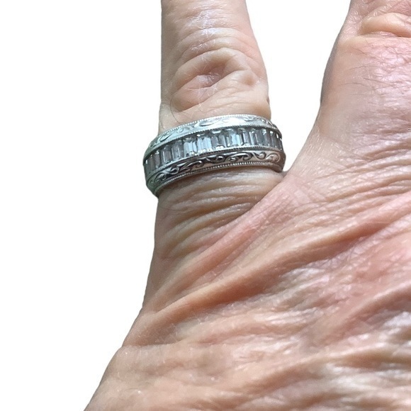 Tacori sterling silver eternity band ring - Picture 1 of 5